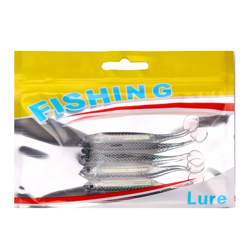 Colorful Soft Bait Freshwater Sea Fishing Simulation Fish Bait 7cm/14g Bag 5/pcs Lure Soft Bait Fishing Gear Accessories jooyoo