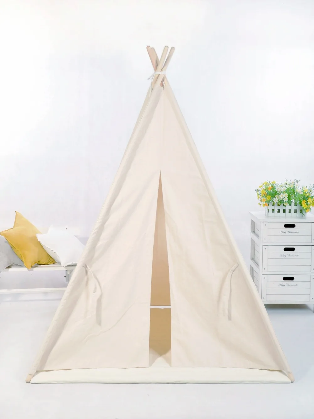 

Natural Canvas Kid's Teepee Play Tent Tipi Tent