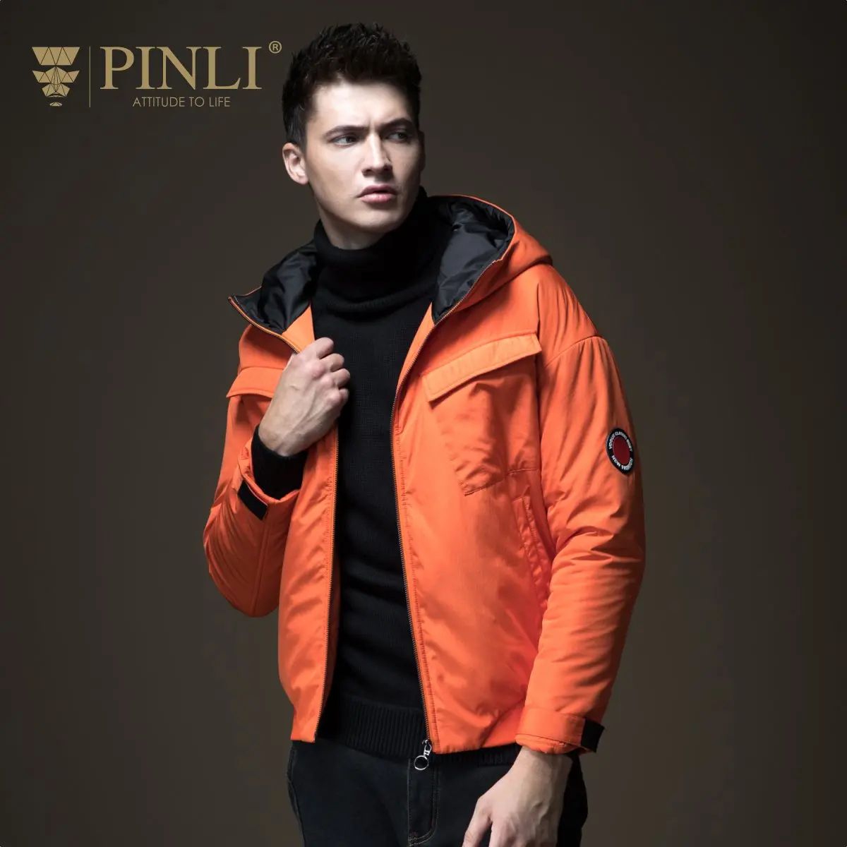 Зимние куртки мужские s Лидер продаж Chaquetas Hombre Pinli Pin Li мужской костюм на осень, шапка, пальто, пальто B183605522 - Цвет: see chart