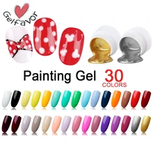Гель-лаки для рисования Gelfavor5ml Паучья основа для ногтей лак Полупостоянный УФ набор гель-лаков для ногтей для маникюра Топ праймер