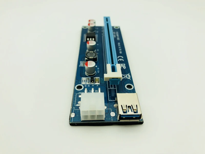 PCI E Express 1x к 16x Шахтерская машина расширитель переходника плата адаптера с 15Pin до