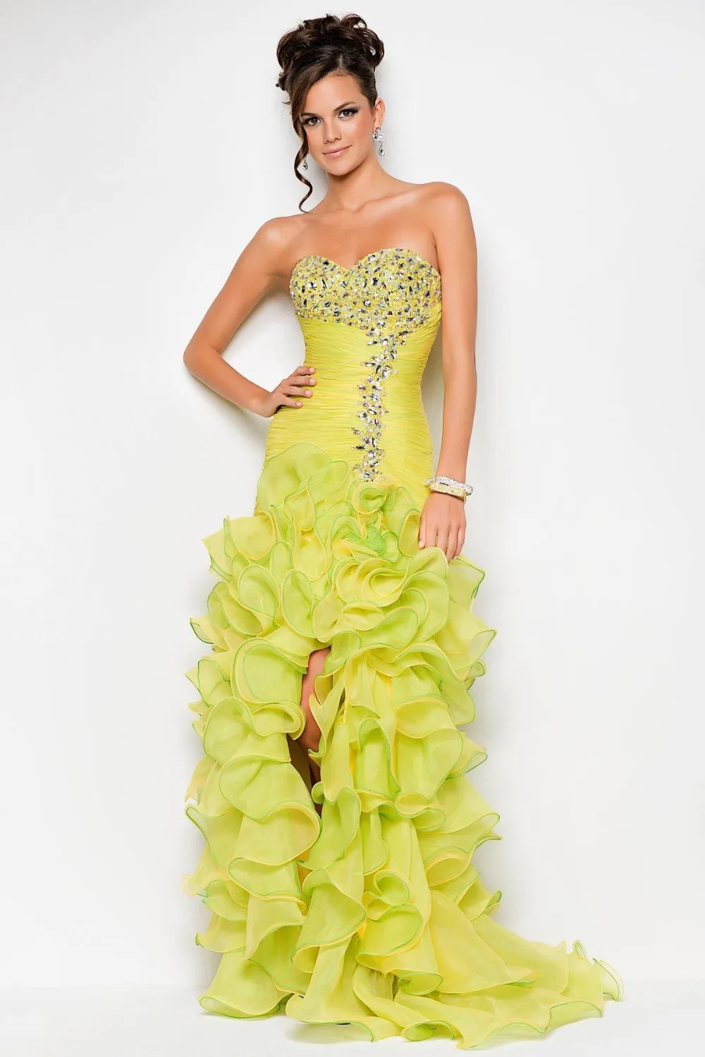 Sexy Yellow Prom Dresses 2014