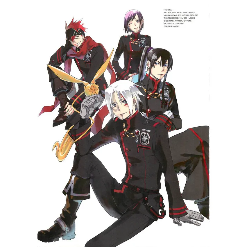 LCSP D. Серый мужской костюм Allen Walker ролевой косплей японского аниме Yu Kanda Униформа