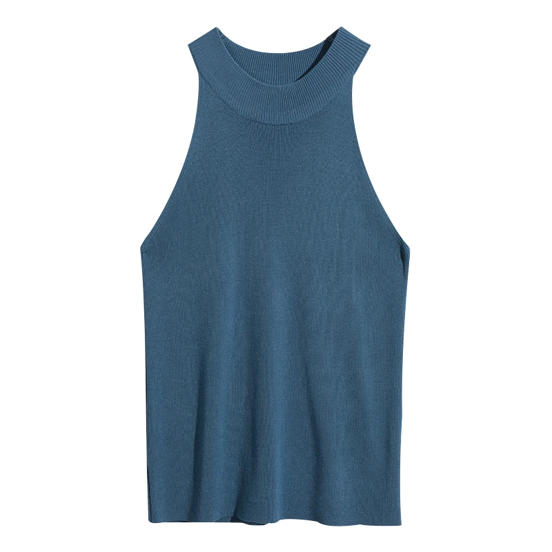 

Women's Summer Sleeveless Sexy Camis Women Knitted Cami Shirt Tank Top Bra Outerwear Female Fashion Pink Black Grey Clothing