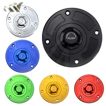 Tampa para tanque de combustível de motocicleta, cnc, sem chave, para suzuki gsxr 600/750 1000 hayabusa sv650 gsf1200 tl1000s/r, venda imperdível frete grátis, frete grátis