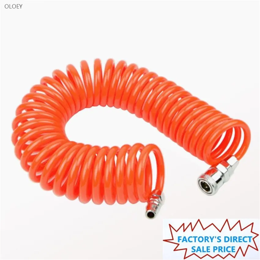 

Air Compressor Hose Polyurethane With SP+PP Pneumatic Components Spring Tube Portable Coupler outside*inside diameter6/9/12/15M