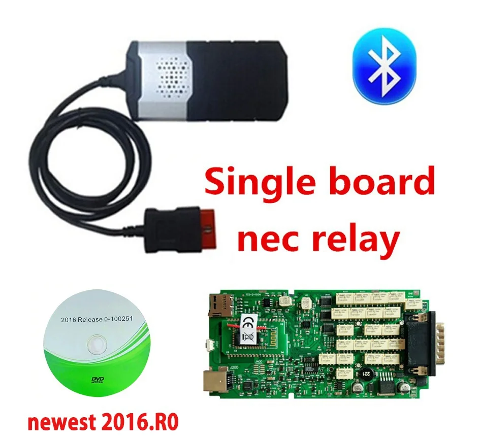 A+++ одноплатный vci vd ds150e cdp bluetooth. R0/. R3 keygen для delphis obd2 сканер инструмент автомобильные кабели для autocome - Цвет: with bluetooth