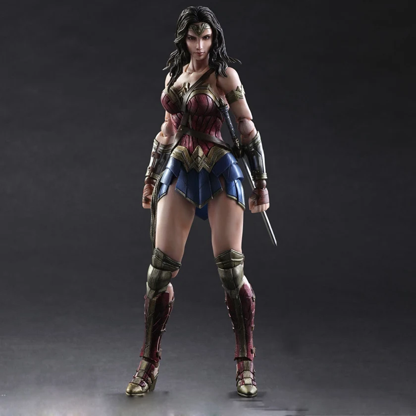 DC Бэтмен против Супермена Wonder Woman Play Arts figure 1/6 масштаб окрашенный вариант кукла аниме ПВХ фигурка Коллекционная модель игрушки