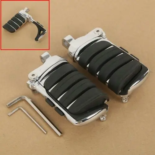 TCMT Chrome Switchblade Male Mount Foot Pegs For Harley Davidson Motorcycle Touring Softail Fatboy Dyna Sportster XL 4445 New TCMT Chrome Switchblade Male Mount Foot Pegs For Harley Davidson Motorcycle Touring Softail Fatboy Dyna Sportster XL 4445 New