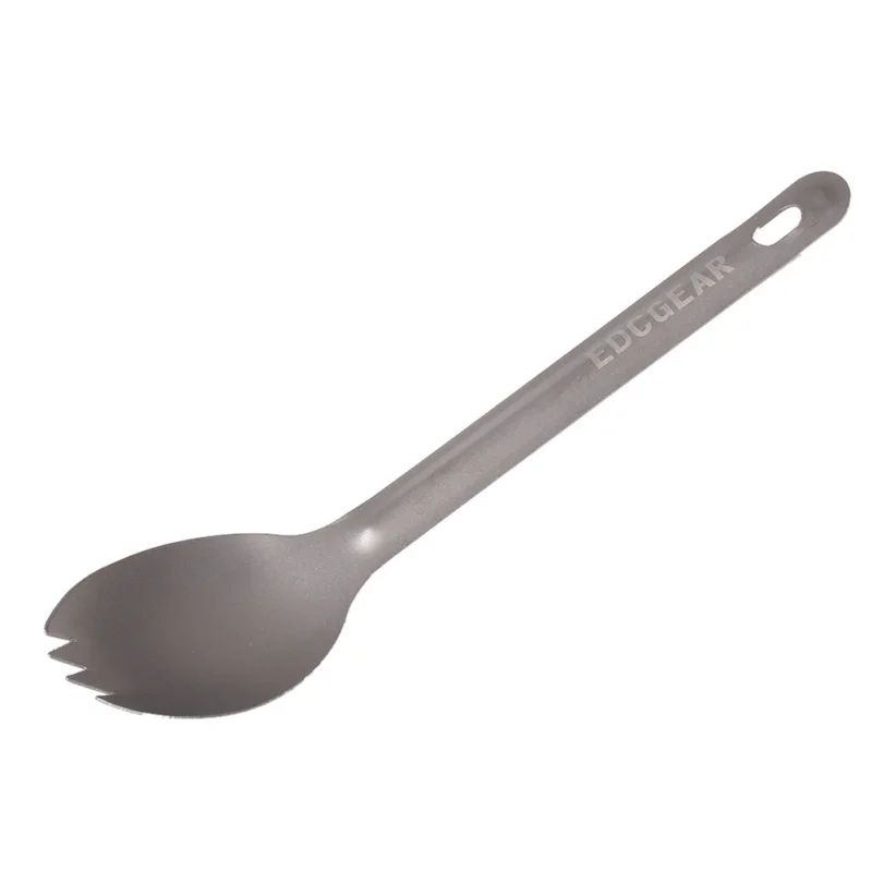 Camping Titanium Spork Ultralight Long Handle Spoon Camping Picnic Tableware New
