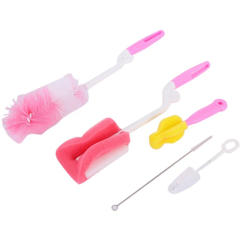 

5Pcs Baby Bottle Nipple Cleaner Teat Teapot Tube Pacifier Clean