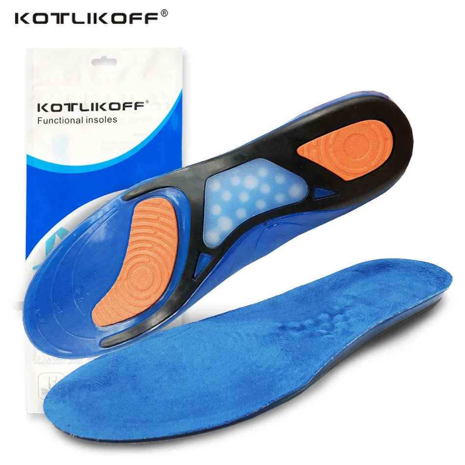 

EID silicone Gel insoles silicone shoes pads for Plantar Fasciitis Heel Running Sport Insoles Shock Absorption Pads soles insert
