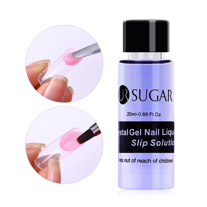 

UR SUGAR 20ml Nail Slip Solution for Poly Extension Gel Acrylic UV Builder Extended Crystal Gel Soak Off UV Gel Manicure