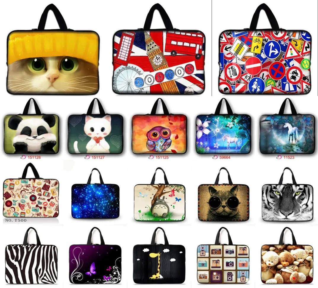 Cute Designs 13" Laptop Sleeve Case Bag Pouch For Dell Alienware 13