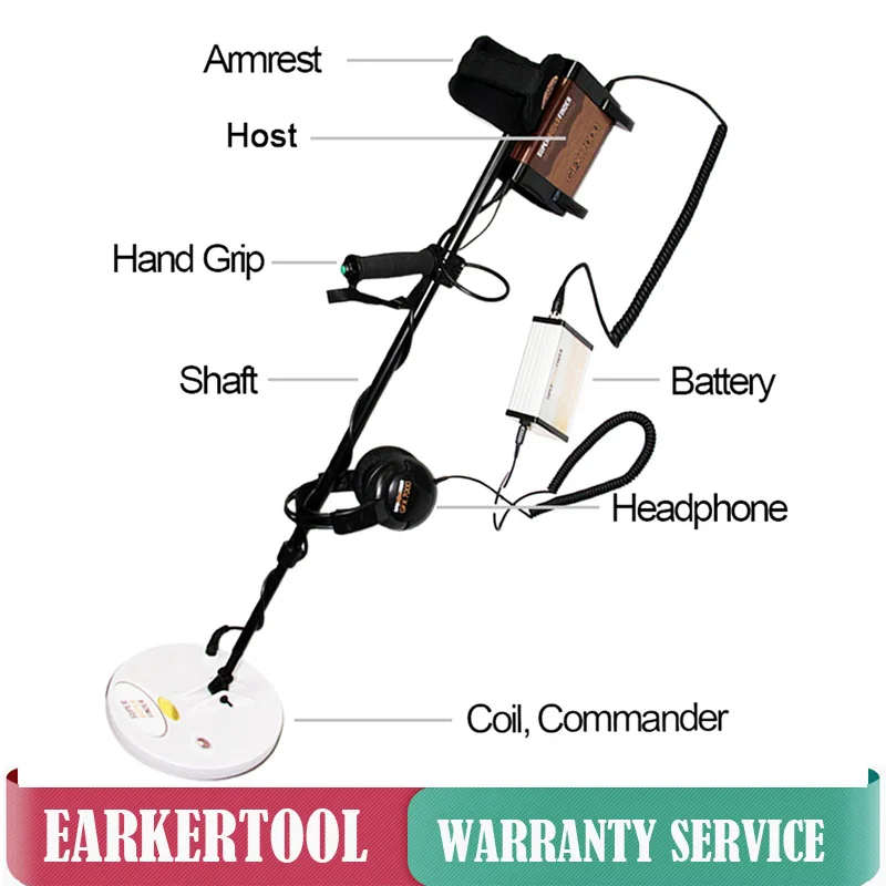 

High Sensitivity Underground Gold Detectors with LCD Display and Rechargeable Battery