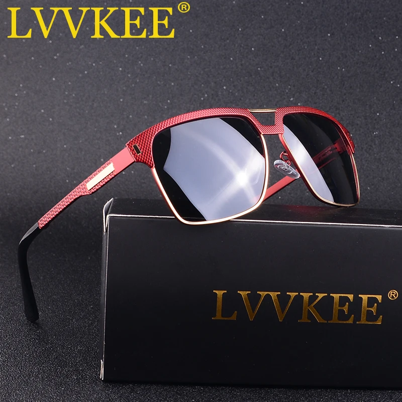LVVKEE Высокое качество HD поляризованные солнцезащитные очки Для мужчин/Для женщин с плоскими стеклами и половинной рамкой очки, подходят для вождения, солнцезащитные очки для мужчин оттенки солнцезащитные очки с Чехол