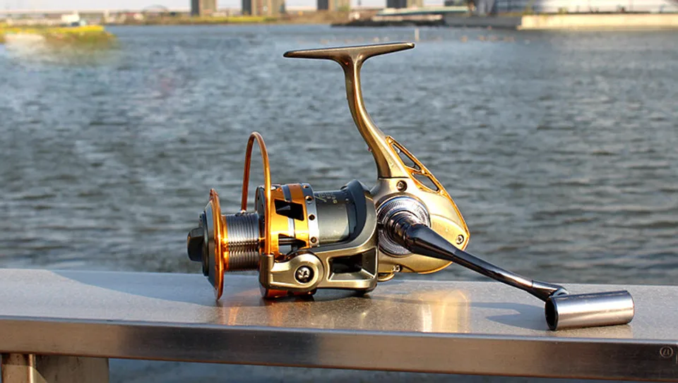 Все металлические "песочные часы" спиннинг Рыбалка Катушка 12 + 1BB превосходное колеса для пресной воды морской Рыбалка 3000-7000 серии