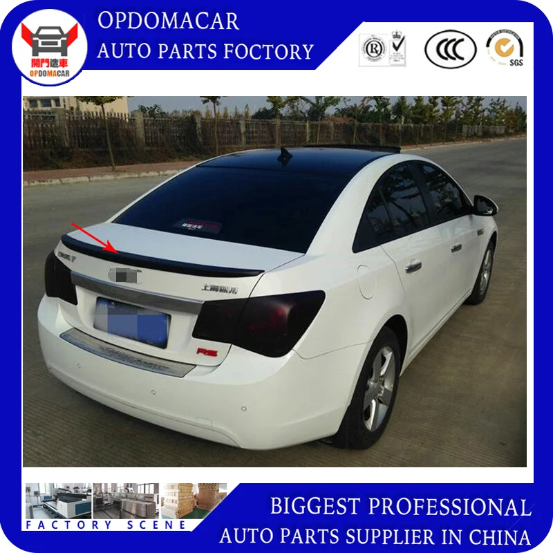 

ABS primer black white red ect color car rear lip spoiler for Cruze 2009 2010 2011 2012 2013 2014