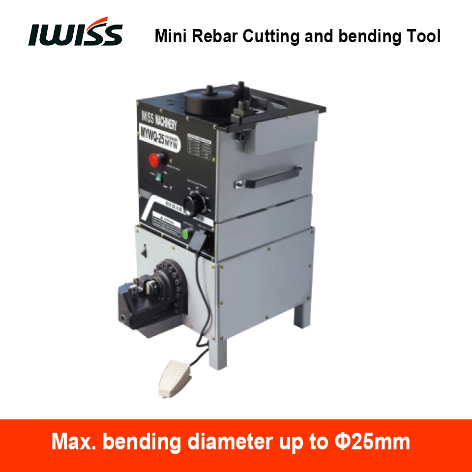 

IWISS Mini Rebar Cutting and Bending Tools MYWQ-25 Machines Up to 25mm