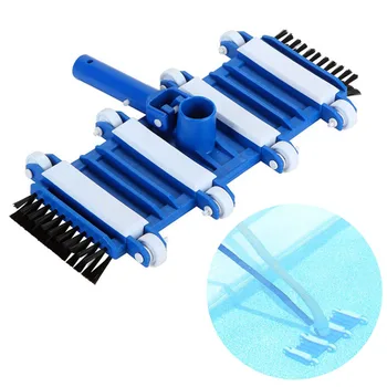 

14 inch Swimming Pool Flexible Vacuum Head with Brush Cleaner Pond Spa Sewage Suction Pool Accessories for Cleaning Debris Tool