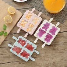 Креативный мультфильм 4 отсека для мороженого, мороженого, Фруктового мороженого