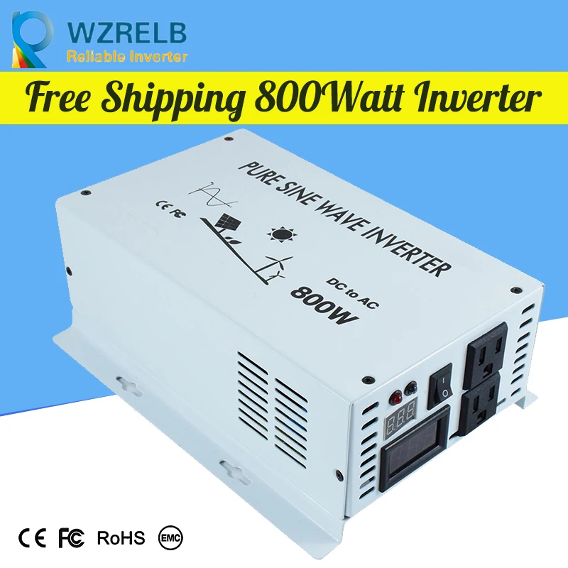 

Reliable Continuous Power peak 800w pure sine wave solar power inverter DC 12V / 24V / 48V / 110V