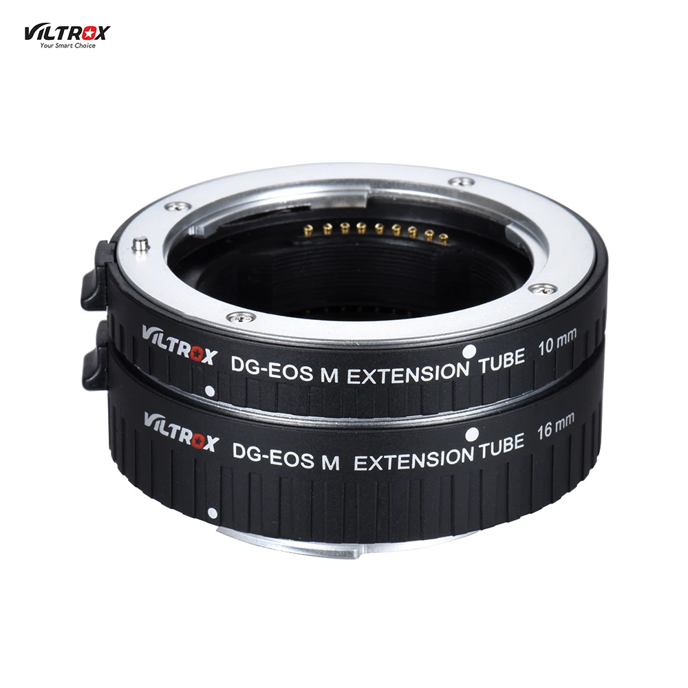 

VILTROX Automatic Extension Tube Ring 10mm and 16mm Auto Focus Lens Adapter for Canon EF-M Mount Series Camera and Lens