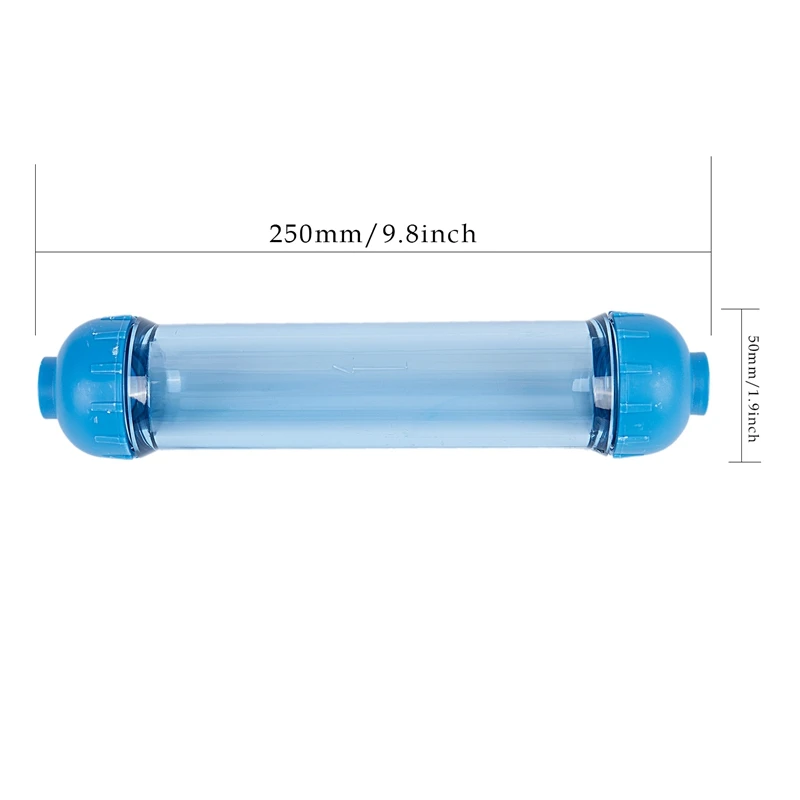 Корпус фильтра для воды DIY Fill T33 Shell фильтр трубка прозрачный обратный осмос синий