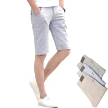 Летние мужские Шорты мужские повседневные укороченные штаны мужские до колен Прямо белье хлопок доска Шорты дышащие мужские повседневные шорты