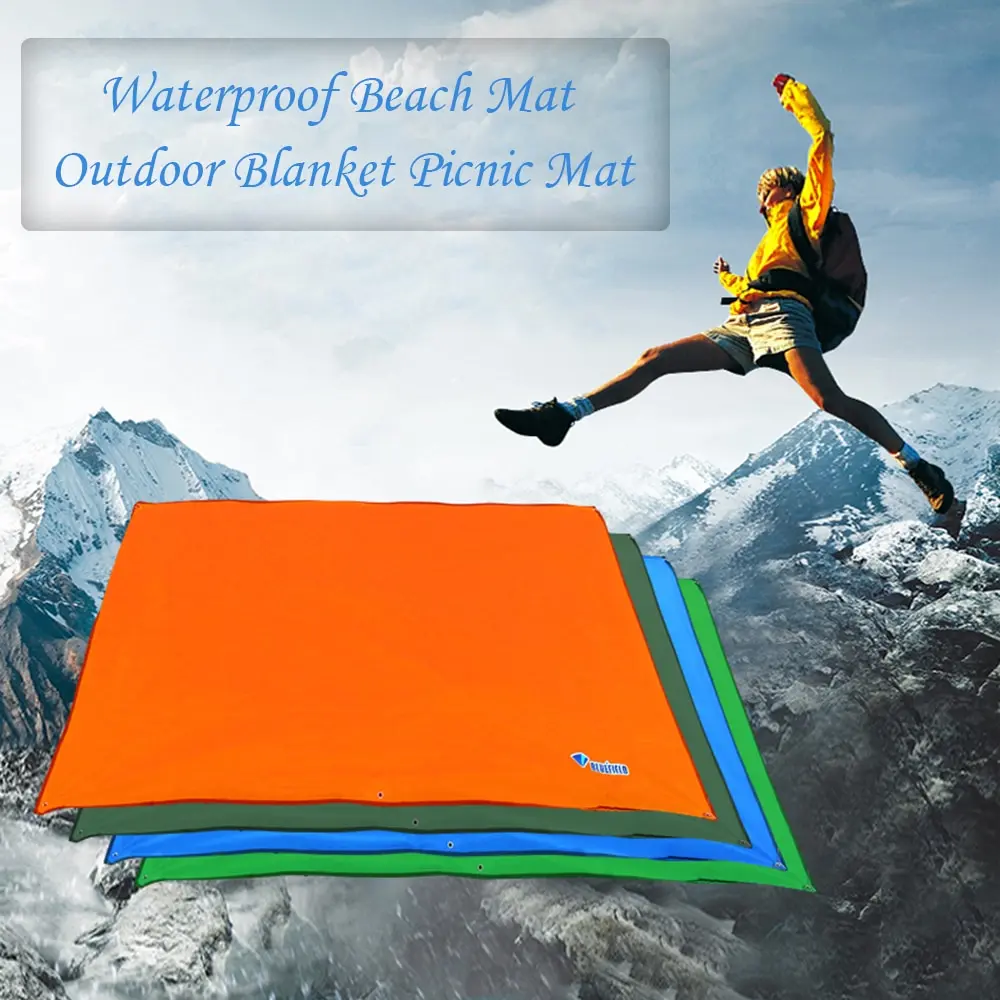 

BLUEFILED Hot Waterproof Beach Mat Outdoor Blanket Portable Picnic Mat Multifunctional Camping Baby Climb Ground Mat Mattress