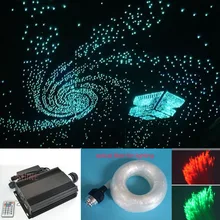 NEW 90w RGB LED fiber optic star ceiling light kit 0.75mm 700pcs*3m optical fiber end glow LED dmx light engine light source