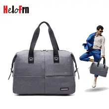 HeloFrn, деловые дорожные сумки, мужские холщовые сумки для багажа, водонепроницаемые мужские сумки для вещания, сумка для путешествий на выходные, сумка-тоут, черная серая сумка