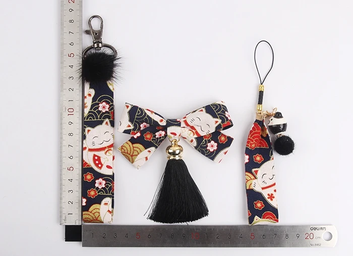 Традиционные Omamori Maneki Neko God Wish blesse Ribbon sakura аксессуары для телефонов подвесные брелоки J02
