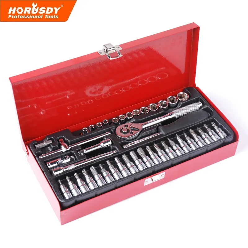 Car Repair Tool 46 unids MX-DEMEL 1/4-Inch Socket Car Repair Set Ratchet Tool Torque Wrench Tools Combo Car Repair Tool Kit set