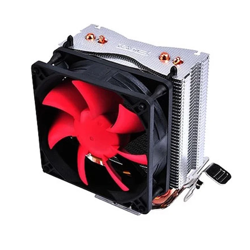 New Arrival CPU Fan Heatsink Super Mute Multi-platform Desktop Computer CPU Cooler Radiator Two Heat Pipes for AMD/INTEL alseye eddy 120r computer desktop cpu radiator brass dual fan led light 12cm heat sink 4pin