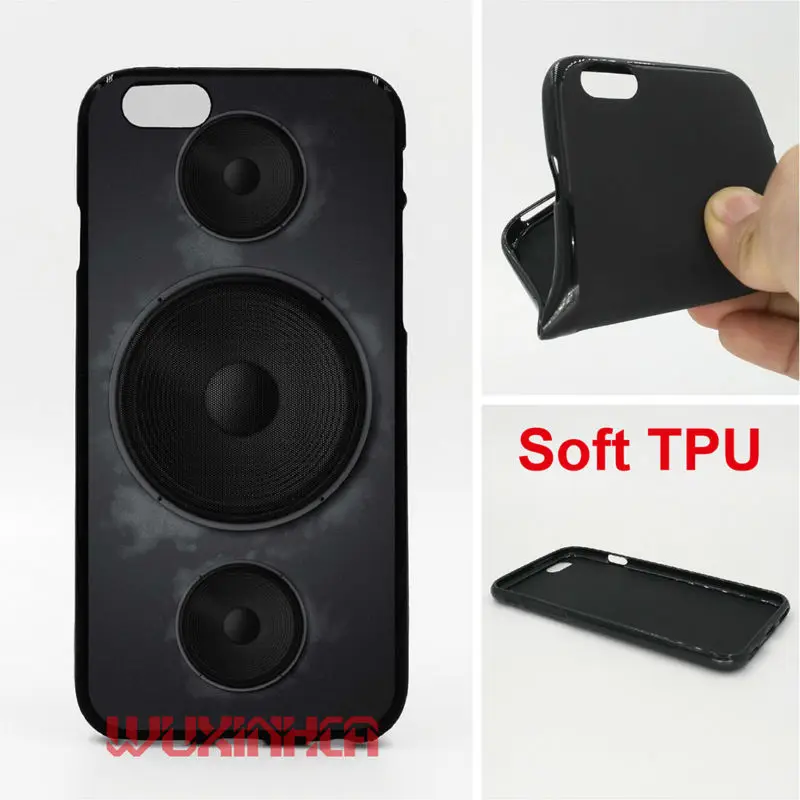 DJ Speakers music Phone Cases Soft TPU For iPhone 6 7 Plus SE 5S 4