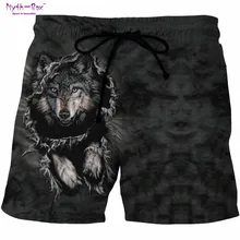 Summer Man’s Beach Shorts Swim Sports S-6XL Pants Wolf 3D Print Man Galaxy Surfing Short Breathable Male Gym Surf Board Swimsuit
