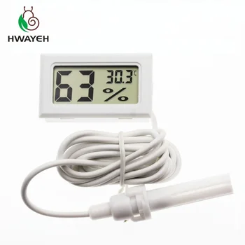 

Brand New Digital Mini LCD Digital Thermometer Hygrometer Fridge Freezer Temperature Humidity Meter White Egg Incubator