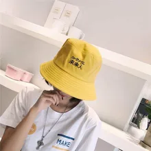 Харадзюку, мужские и женские Панамы для путешествий, прогулок, охоты, хип-хоп, рыбака, Панамы, шляпы с вышивкой, хлопковые летние повседневные кепки, Новинка