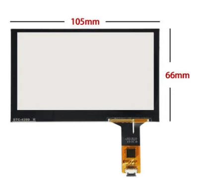 

New 4.3 inch capacitive touch screen 105*66mm
