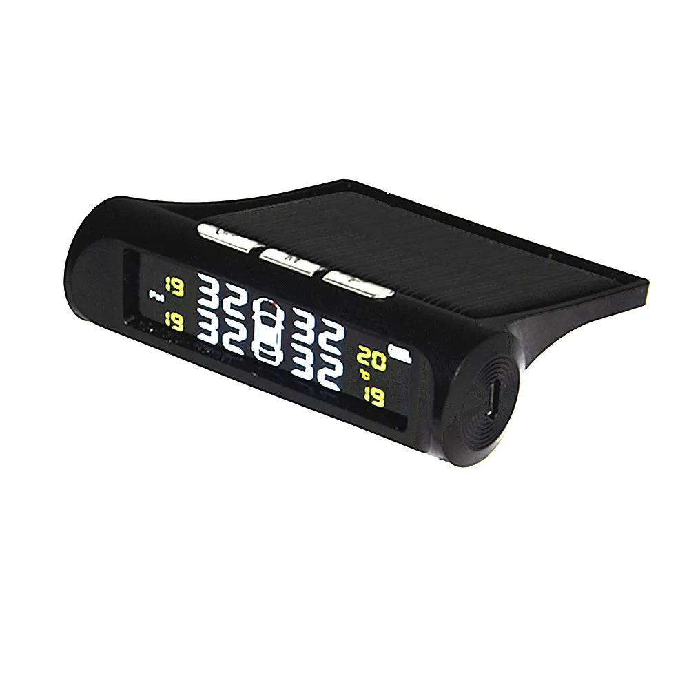 Солнечная Энергия TPMS Автомобильная Сигнализация Давления в Шинах Система