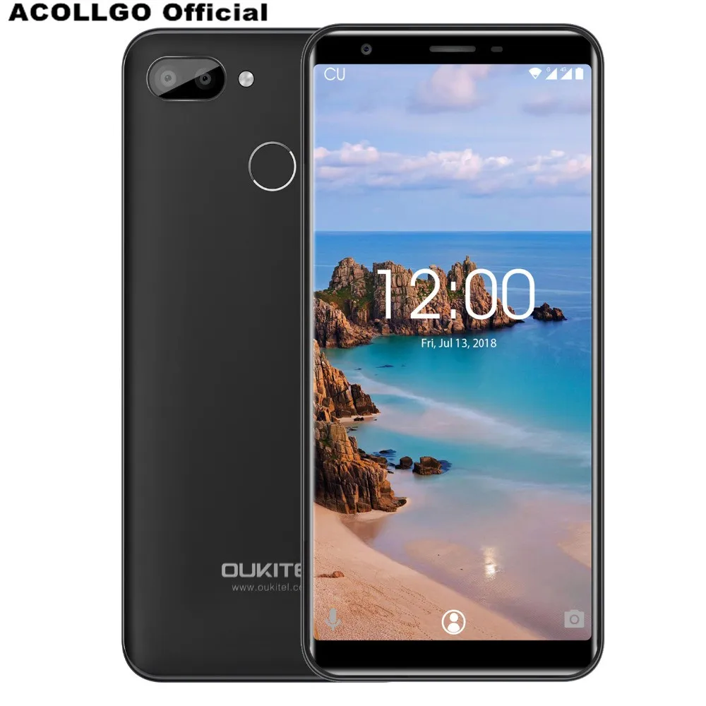 Оригинальный OUKITEL C11 Pro 5,5 дюймов 18:9 полный Экран MTK6739 4 ядра 3 ГБ + 16 ГБ 8MP двойной Камера Android 8,1 3400 мАч смартфон 4G