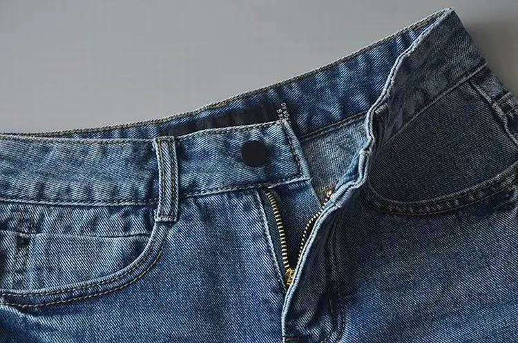 2018new Европейский жаркое лето Шорты denim Высокая талия Повседневное карман Винтаж тонкий асимметрия версия Обрезанные Для женщин джинсы booty