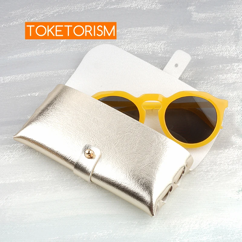 Toketorism fashion sunglasses bag spectacle cases artificial synthetic leather soft glasses boxes B6
