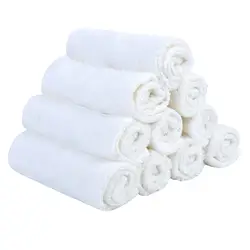 27 см * 27 см новый чистый белый мягкая текстура бамбуковое волокно детские, для малышей полотенце для лица чувствовать себя комфортно