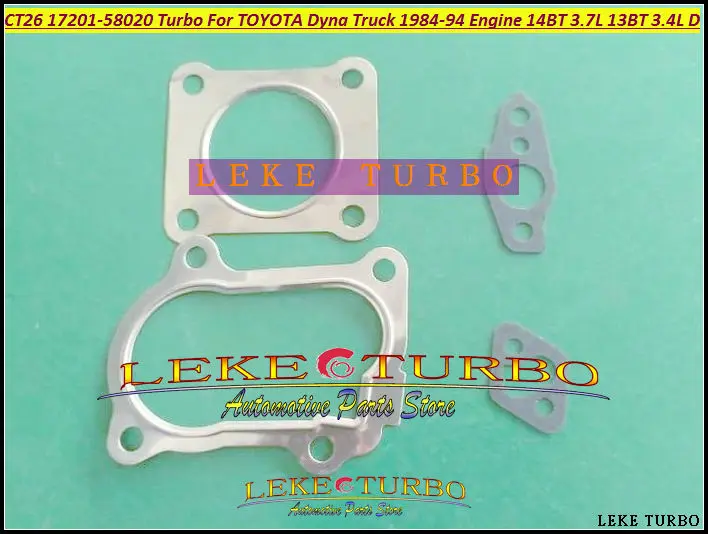 Wholesale CT26 17201-58020 1720158020 17201 58020 Turbine Turbo Turbocharger For TOYOTA Dyna Truck 1984-1994 Engine 13BT 3.4L;14BT 3.7L D