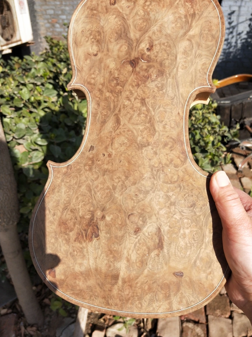 

White violin unfinished violin Birdeye maple wood 4/4 High quality 518#