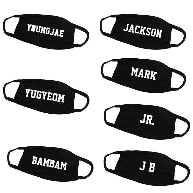 

KPOP GOT7 Anti-Dust Mouth Face Cotton Unisex Mask Muffle Respirator Jackson Mark