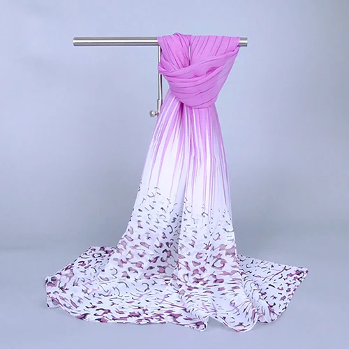 

Fashion Leopard Pattern Print Lady Girl Soft Chiffon Long Shawl Scarf Wrap Stole