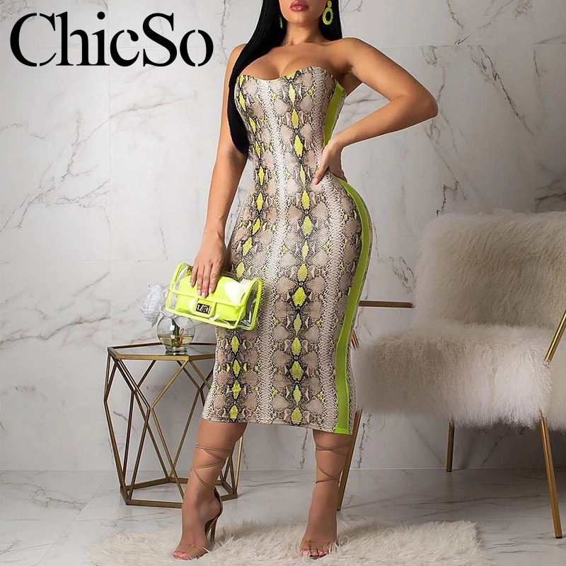 

MissyChilli Snack print tube sexy dress Neno strapless long club dress Elastic 2019 summer style party dress vestidos de fiesta